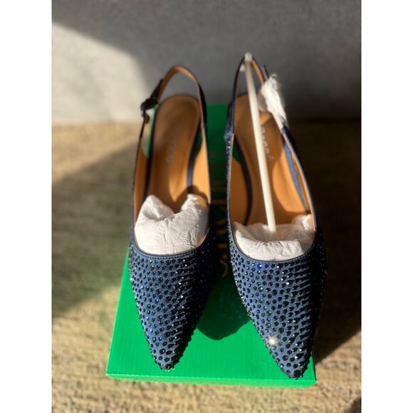 J.Renee Blue Sequin Heels - Picture 1 of 7